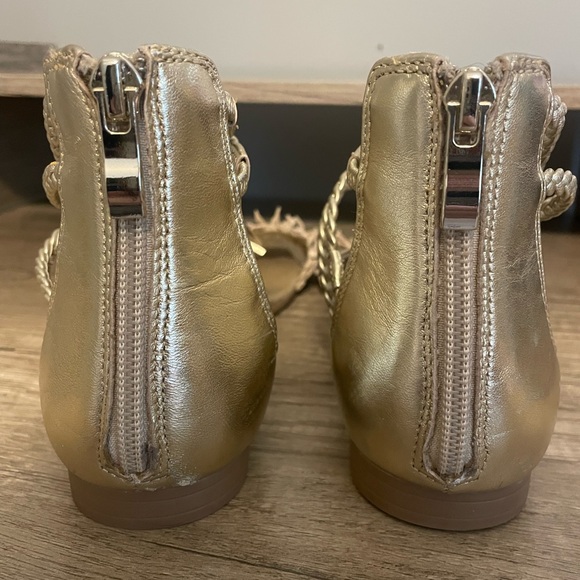 WHBM Gold Gladiator Style Sandals - Picture 5 of 11